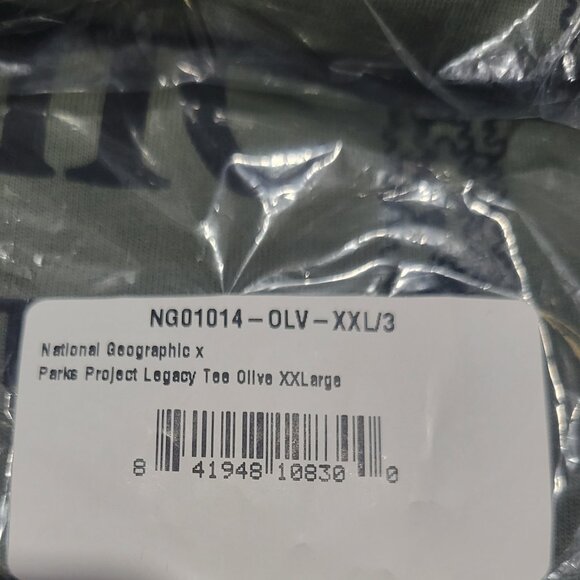 Parks Project Naturalional Geographic X Parks Project Legacy Tee XXL Olive - Picture 6 of 6